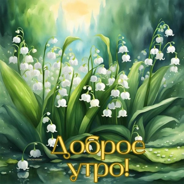 доброе утро с ландышами