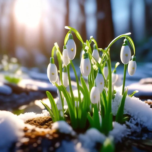 подснежники фотографии