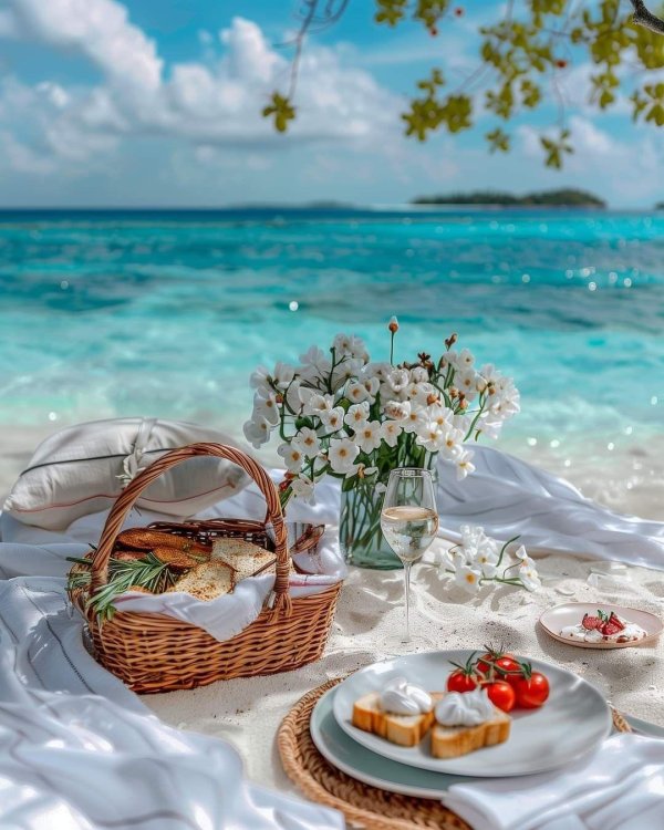 пикник на пляже
