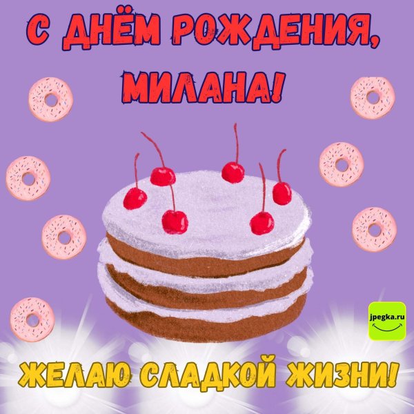 поздравление с днём рождения милена