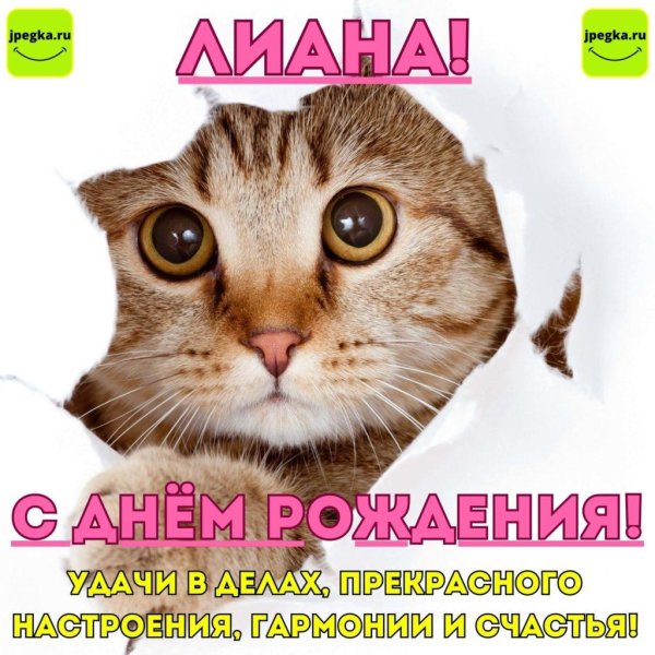 с днем рождения лиана