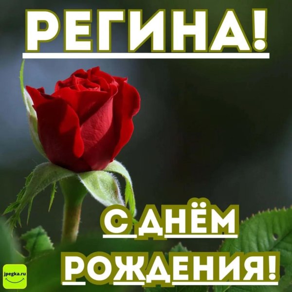 с днём рождения регина открытки красивые