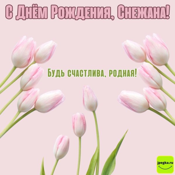 снежана с днем рождения
