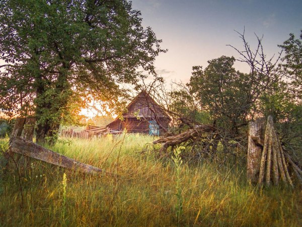 русская деревня глубинка лето