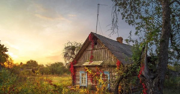 русская деревня глубинка лето