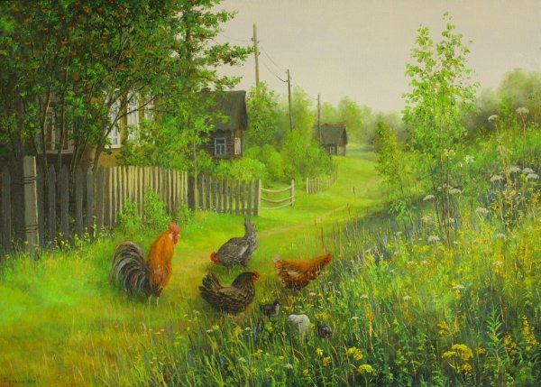 художник сергей курицын деревенские просторы