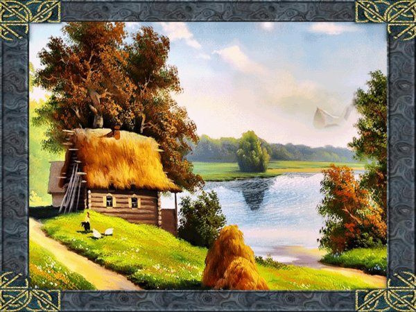 деревенские пейзажи