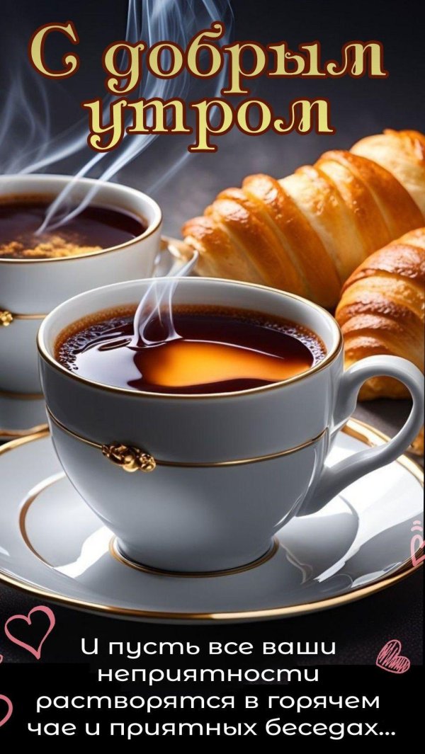 открытки утренний кофе