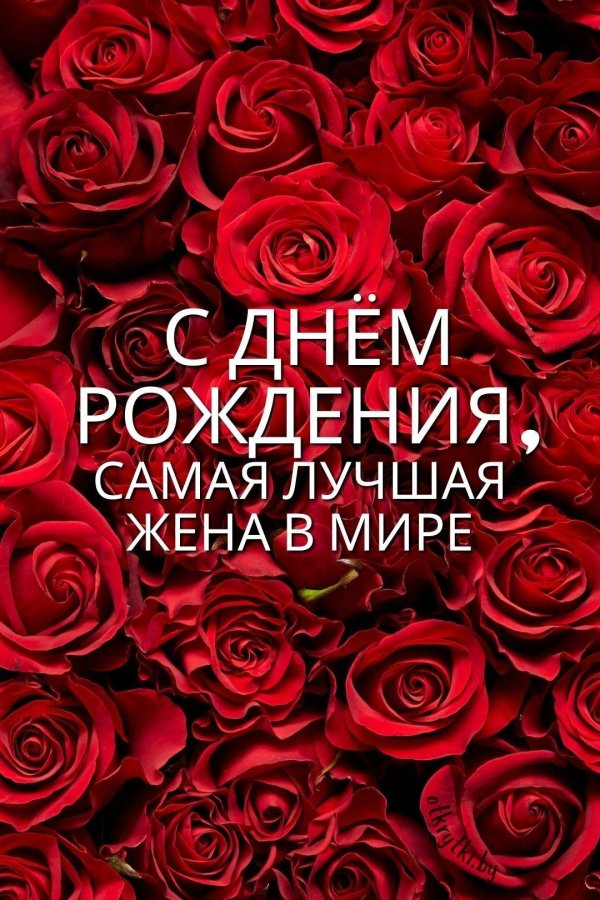 поздравляю с днём рождения любимая жена