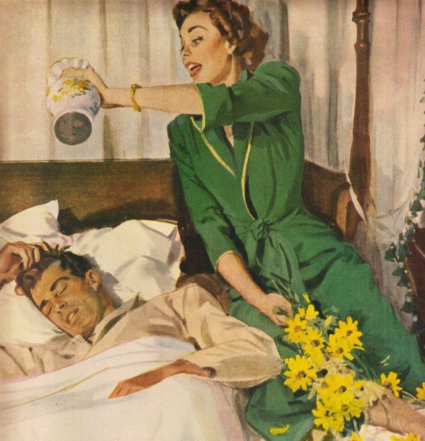 женщина картина