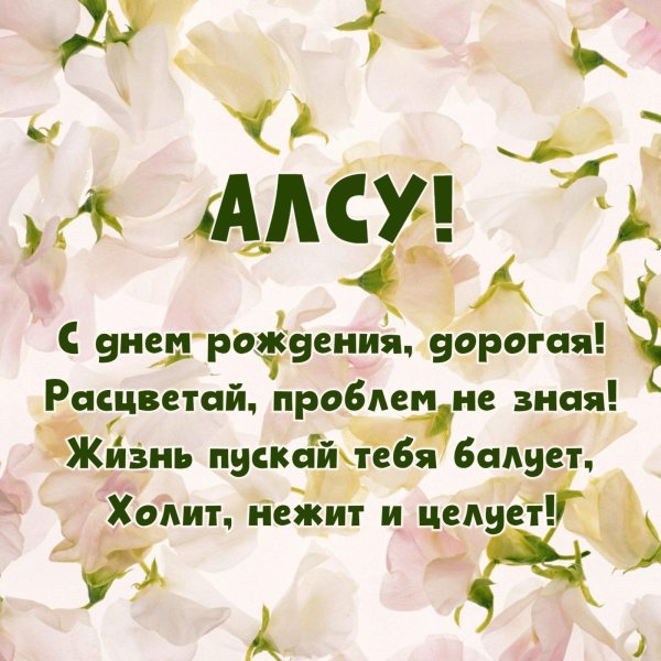 с днём рождения алсу открытки красивые