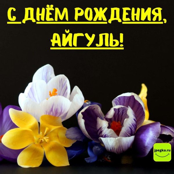 айгуль с днём рождения открытки красивые