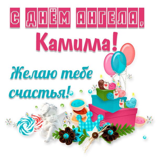 камила с днём рождения открытки