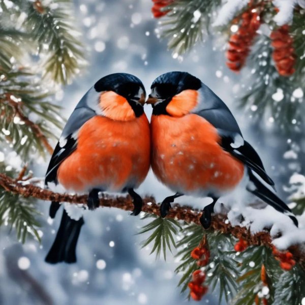 снегири любовь