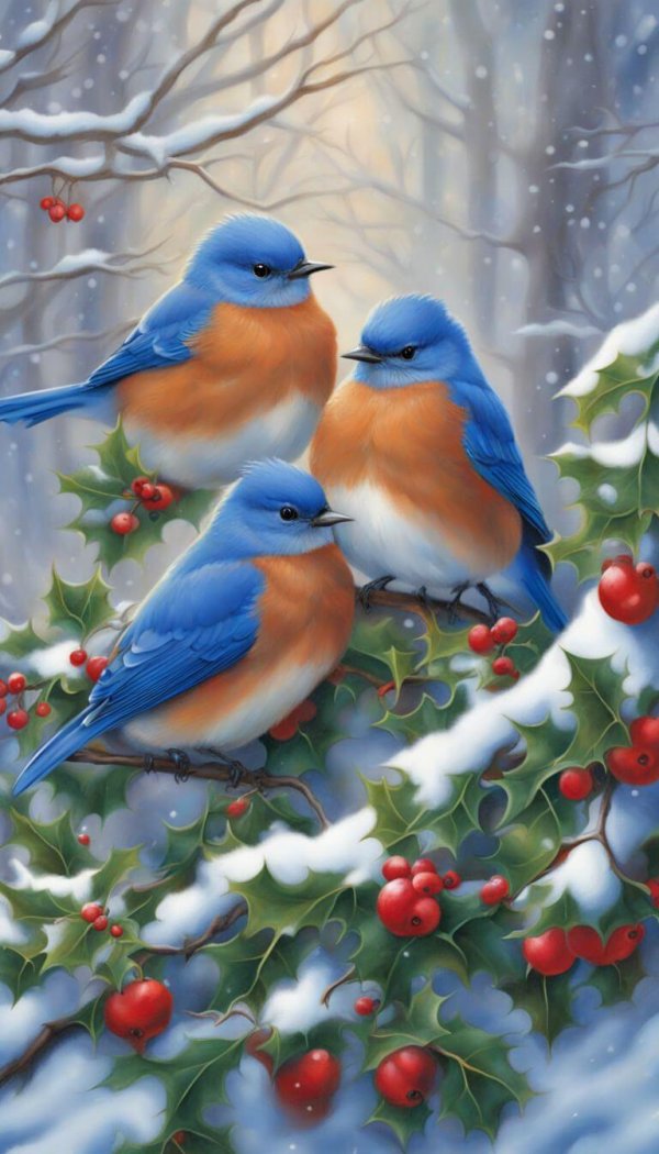 зимние птички