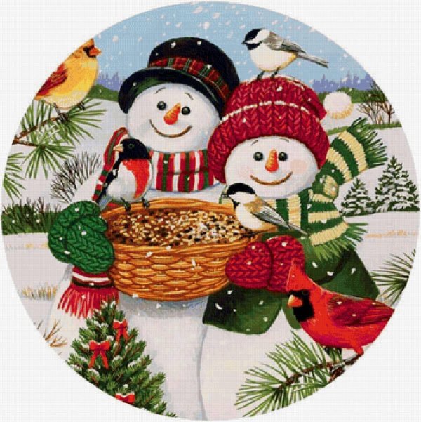 рождественский снеговик