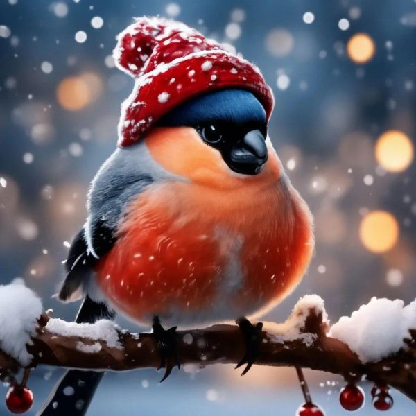милый снегирь