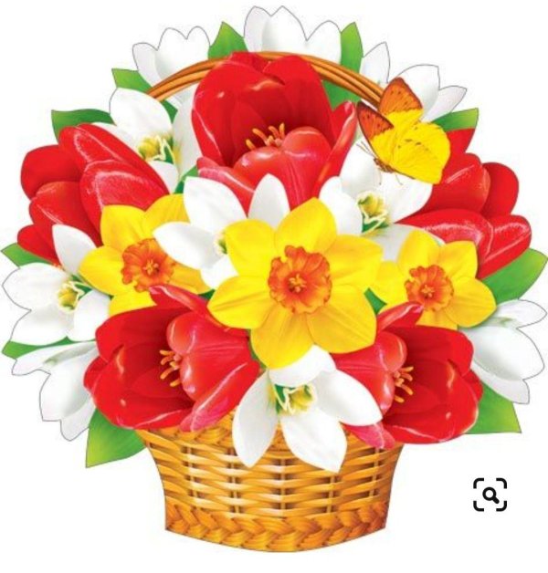 вырубной плакат весенние цветы