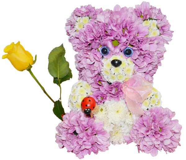 фигурки из цветов