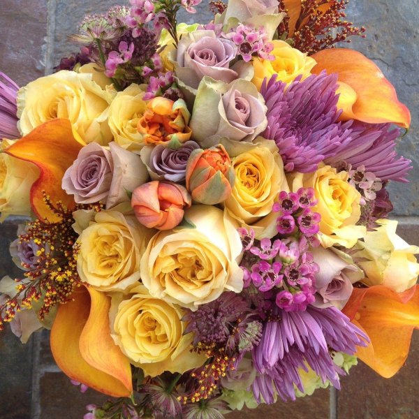 С цветами букеты для детей