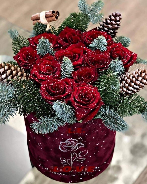 новогодние букеты