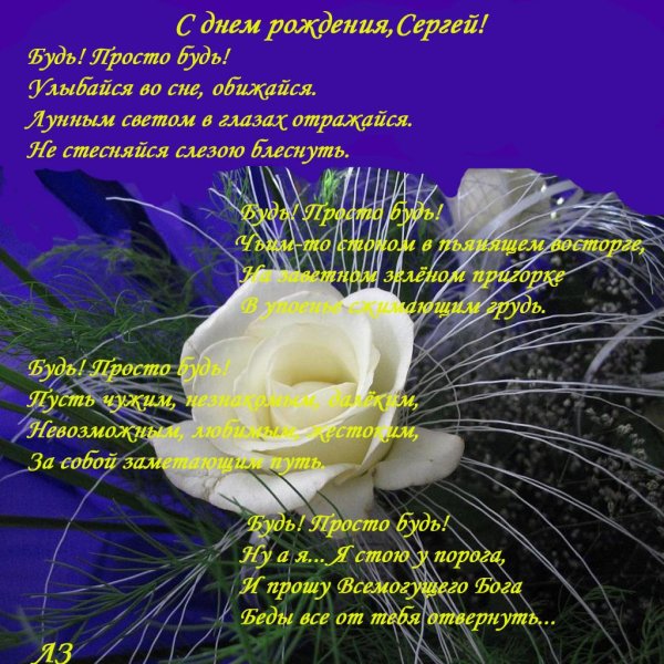 с днём рождения серёжа открытки