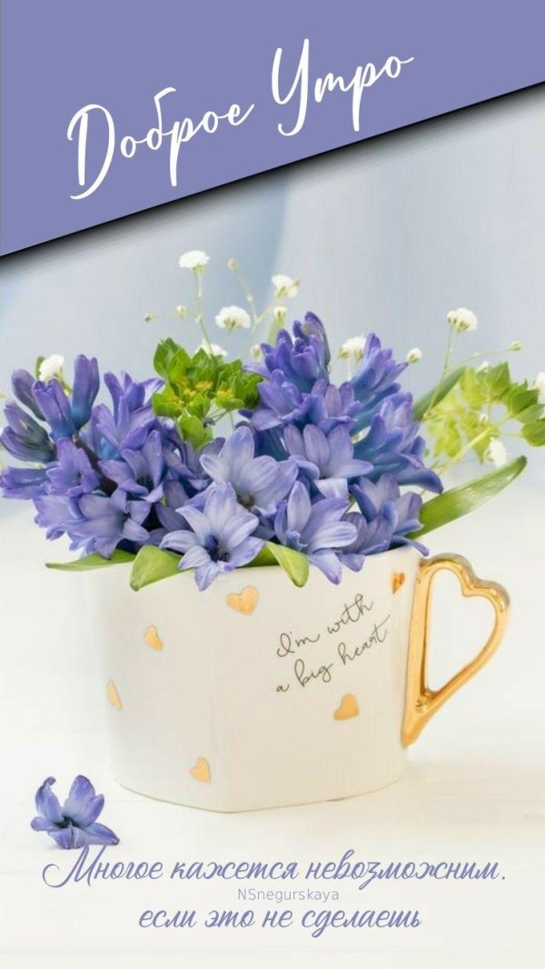нежное пожелание доброго утра