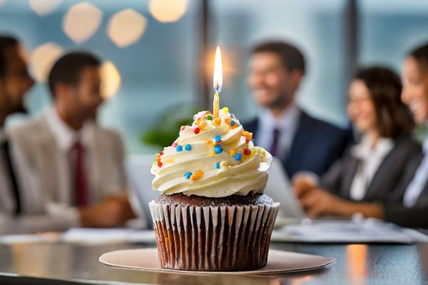 капкейк со свечкой