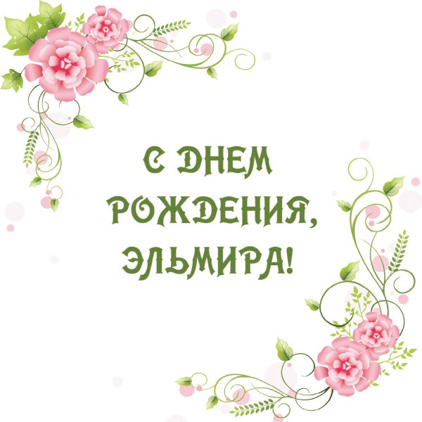 поздравление с днём рождения эльмира