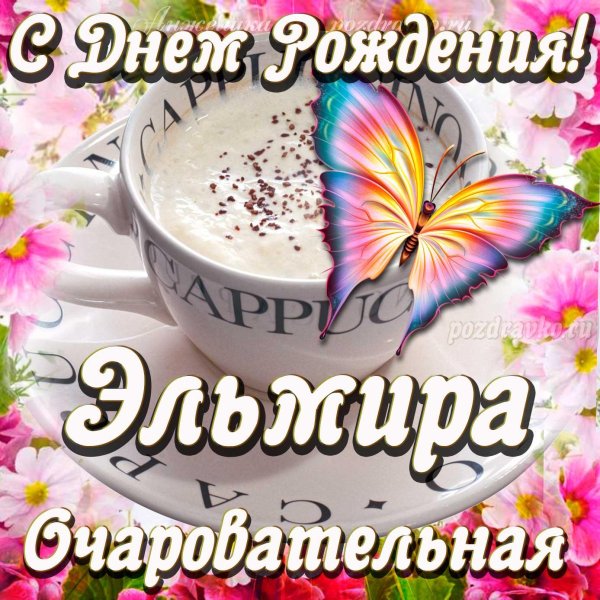 с днём рождения эльмира открытки красивые