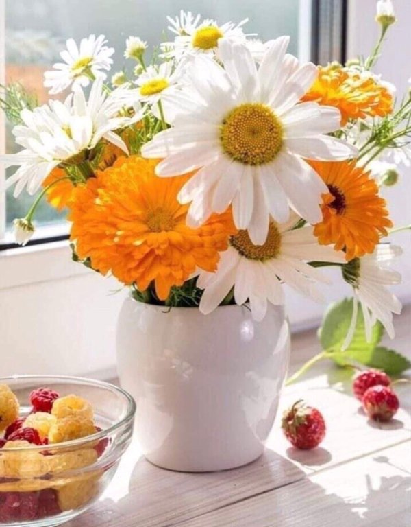 букет ромашек