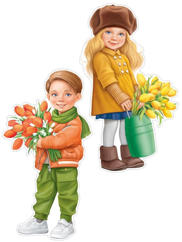 вырубной плакат цветы