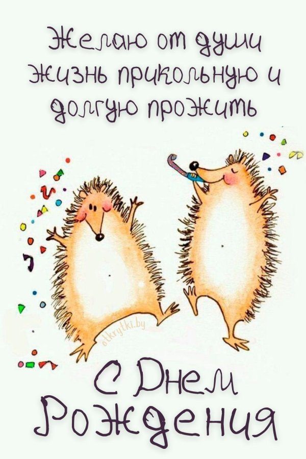 прикольные открытки к дню рождения