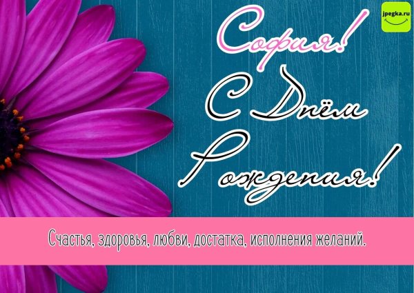 софия с днём рождения поздравления