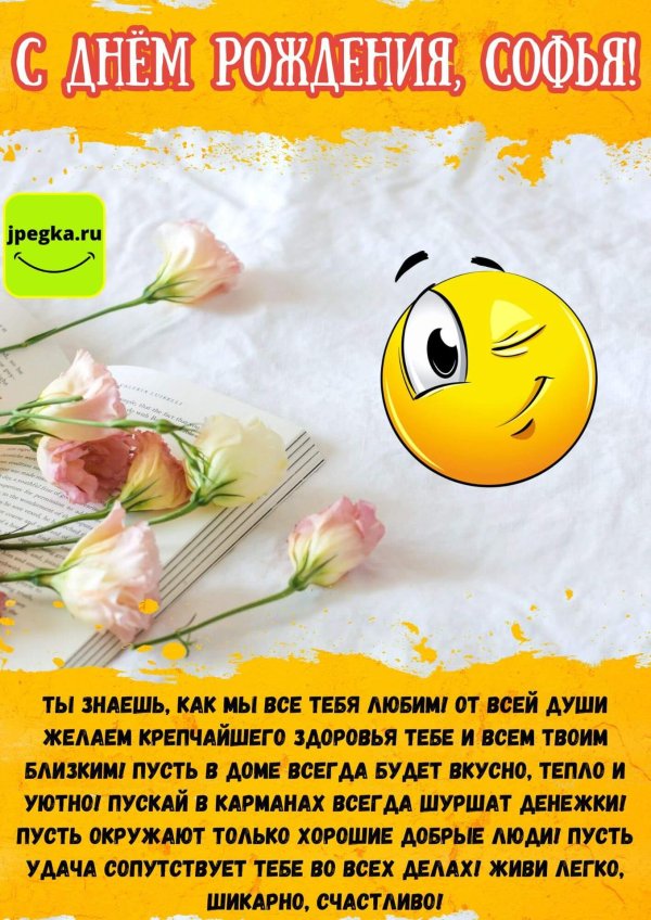 красивые прикольные поздравления с днем рождения софье