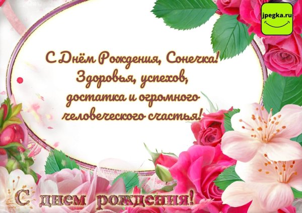 с днём рождения соня красивые поздравления для девочки