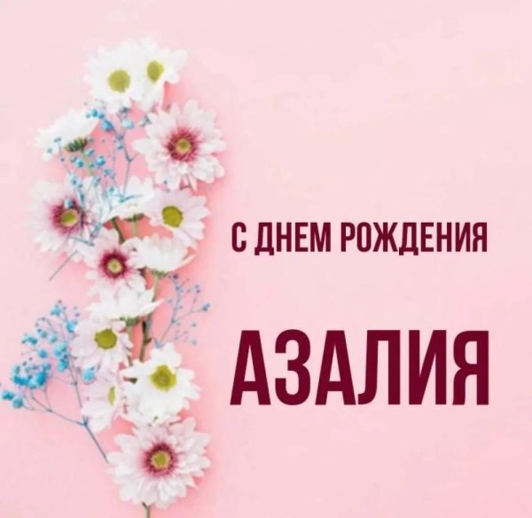 поздравление с днём рождения азалия