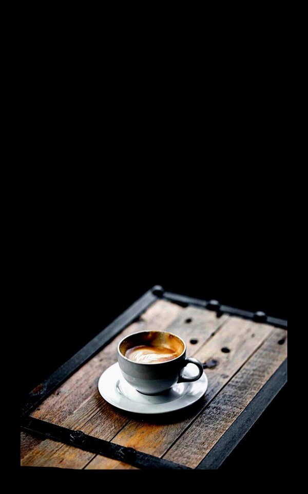 горячего кофе