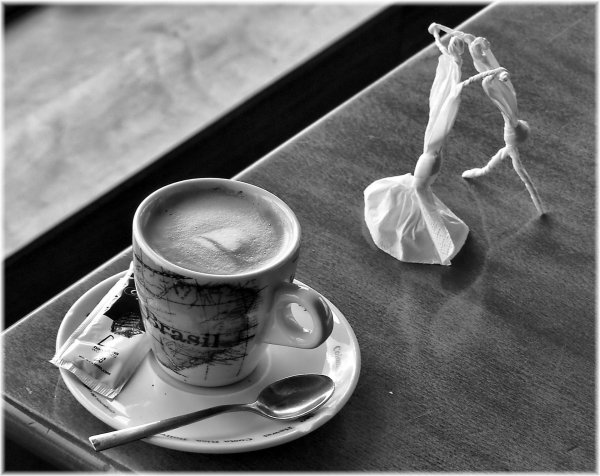 чёрно белое утро