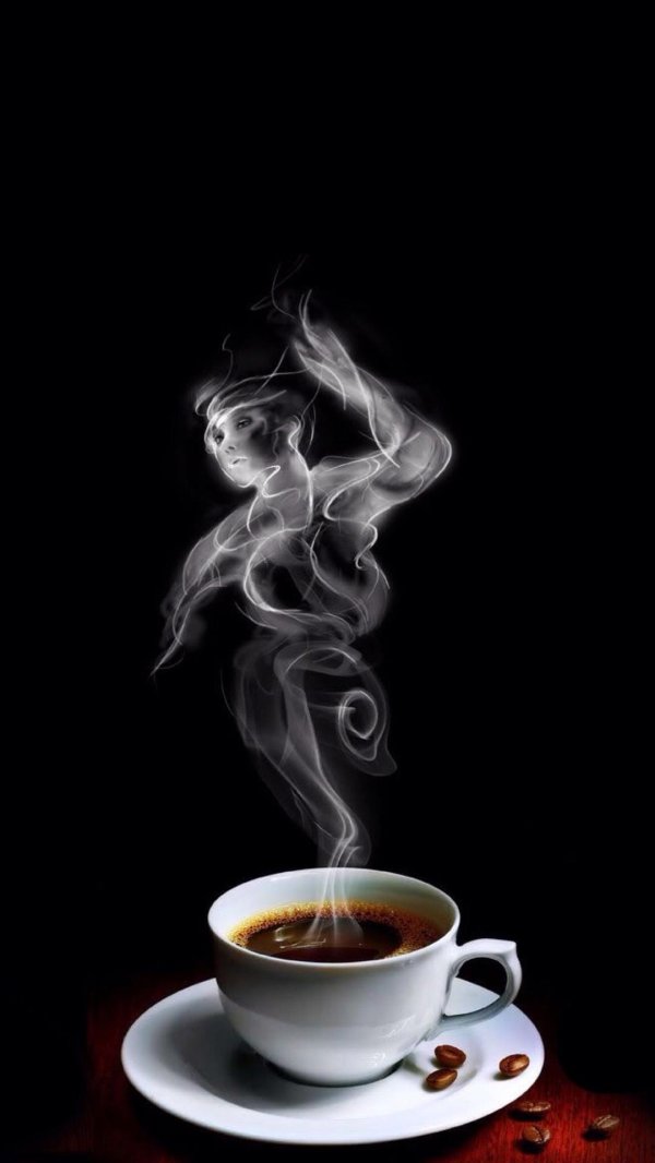 пар от кофе