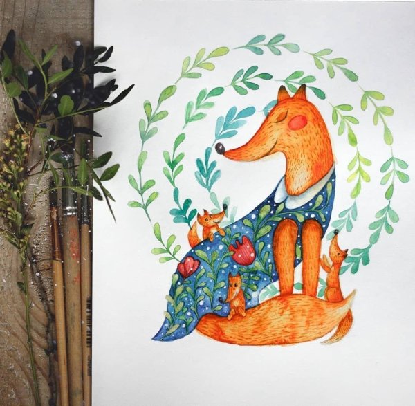 иллюстрация лиса