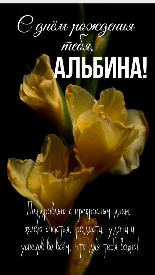 альбина с днем рождения