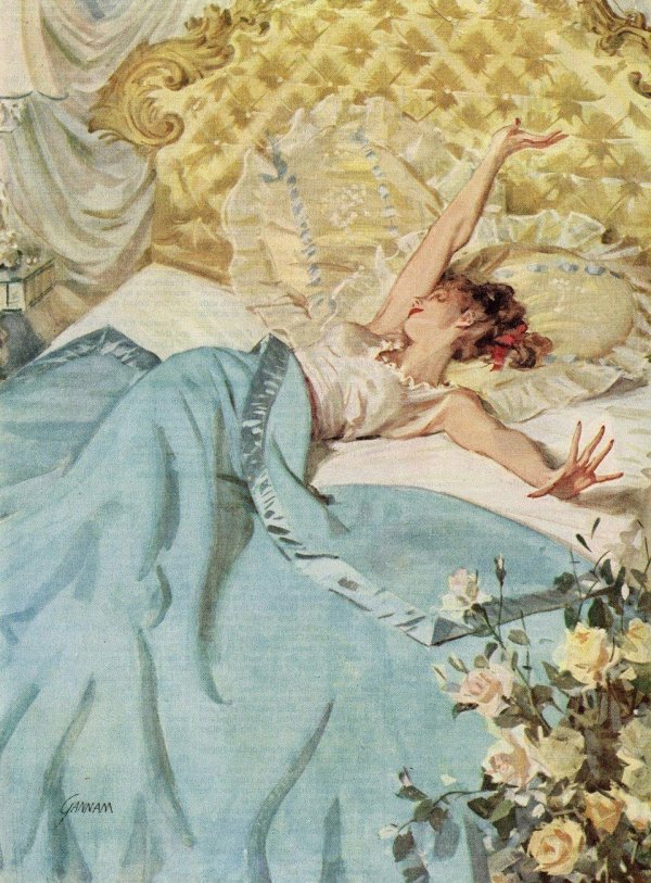 девушка проснулась