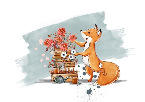 лисенок иллюстрация