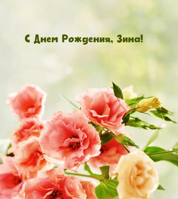 с днем рождения зиночка