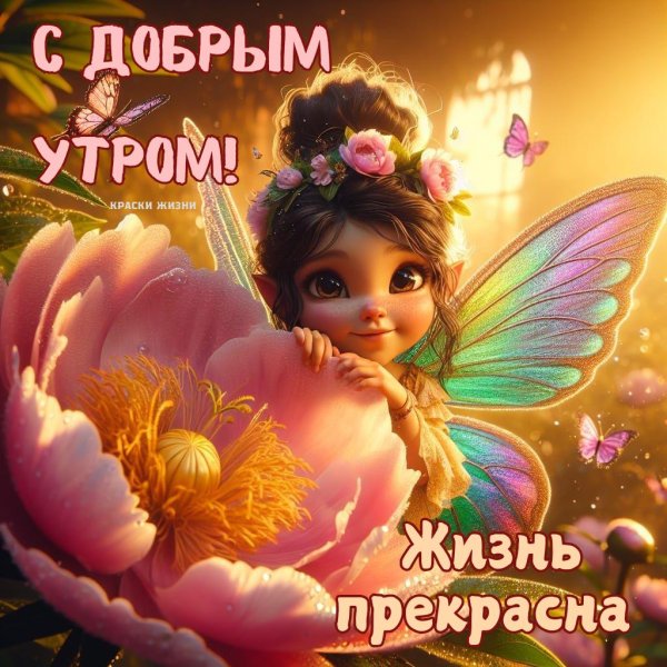 прекрасного утро с ангелочком