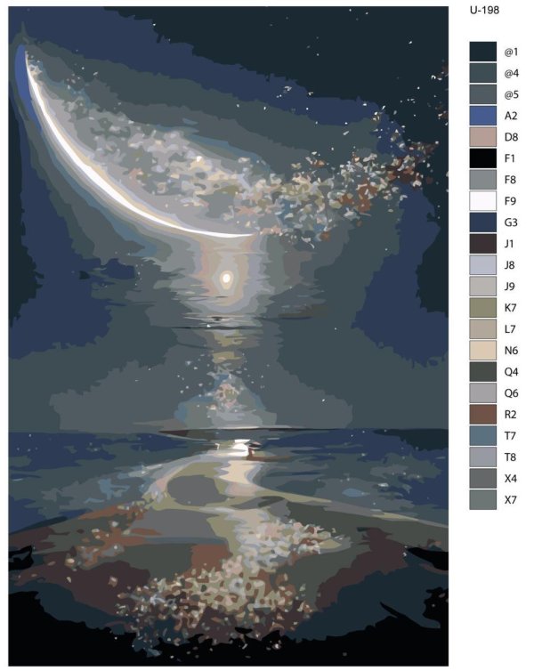 картины по номерам луна