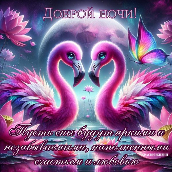 открытка доброй ночи