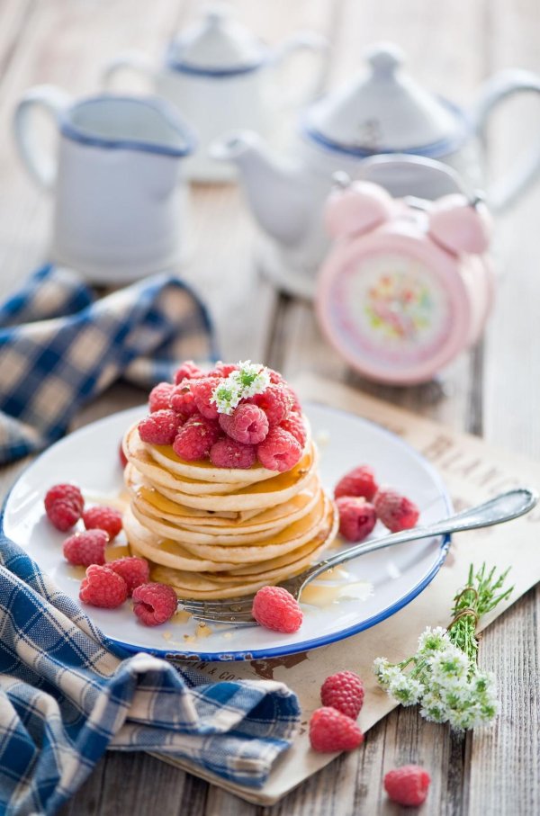 красивая подача панкейков
