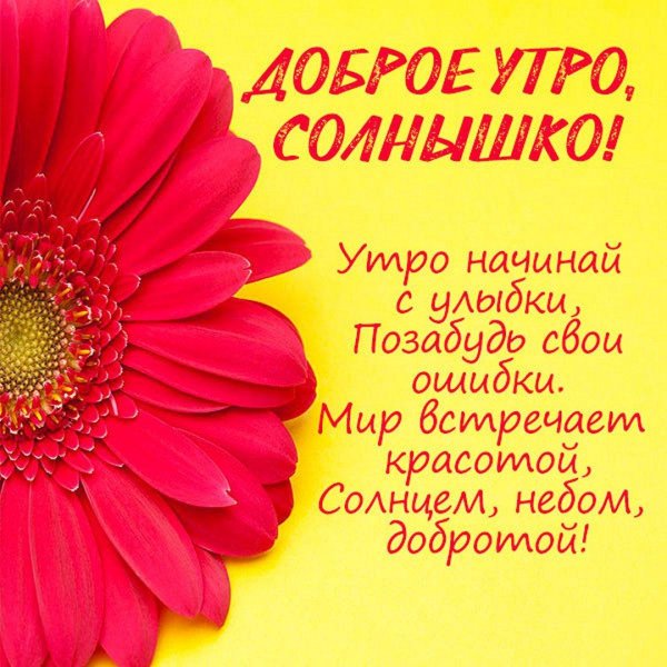 доброго утра девушке